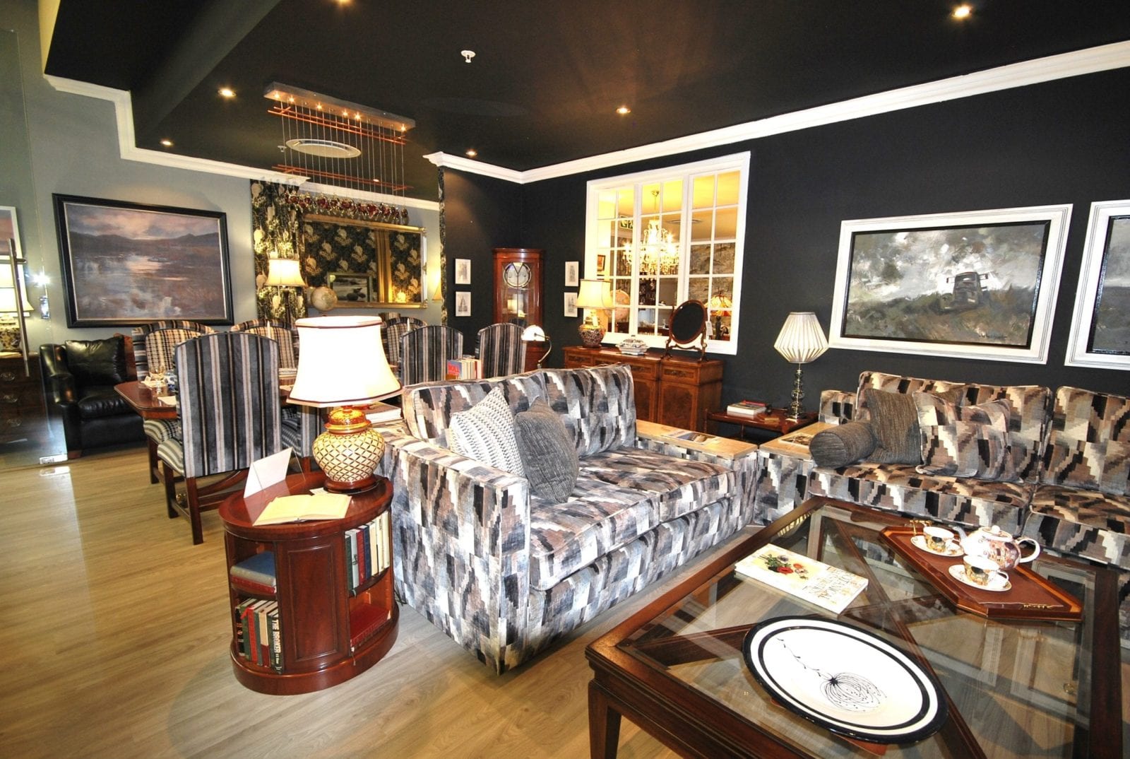 Wall Display Cabinets With Glass Doors - Classic Bookcases